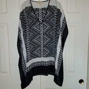 Michael Kors Aztec Print Kimono Top Tunic